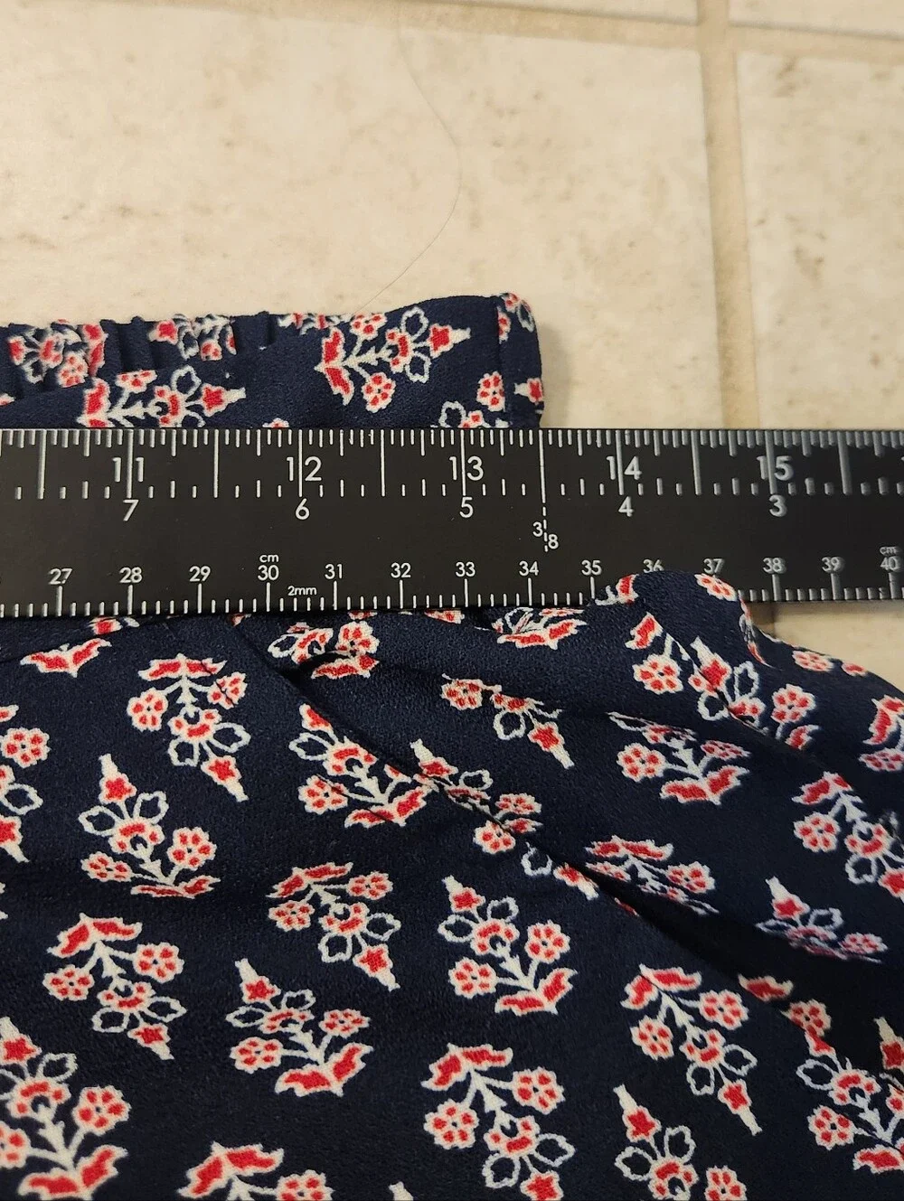 Band Of Gypsies Wide Leg Casual High Rise Boho Pants Blue Palazzo‎ Size S #1399